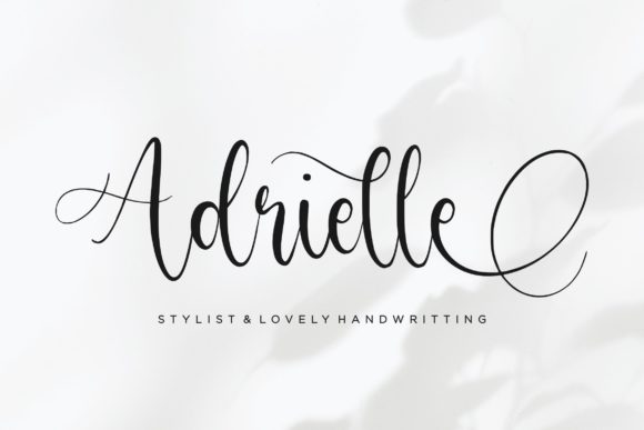 Adrielle Font for Web Design and Brand Identity
