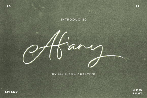 Afiany: A Timeless Handwritten Font for Modern Campaigns