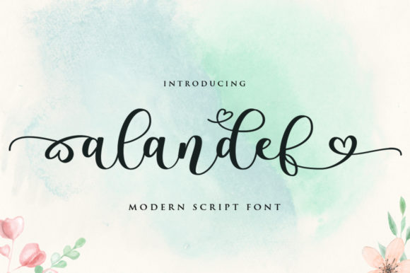 Alandef: A Romantic Script Font for Professional Branding