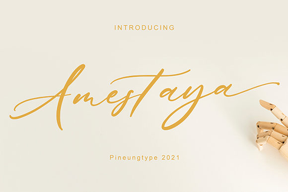Amestaya: A Handwritten Font for Modern Web Design