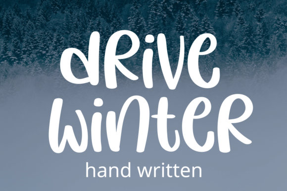Bring Winter Charm to Your Creations with Drive Winter Font