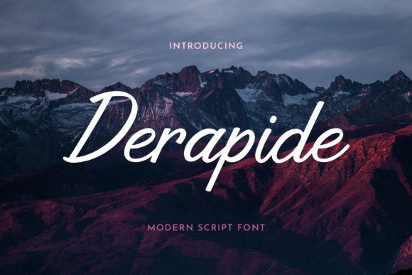 Derapide: A Handwritten Font for Romantic Campaigns