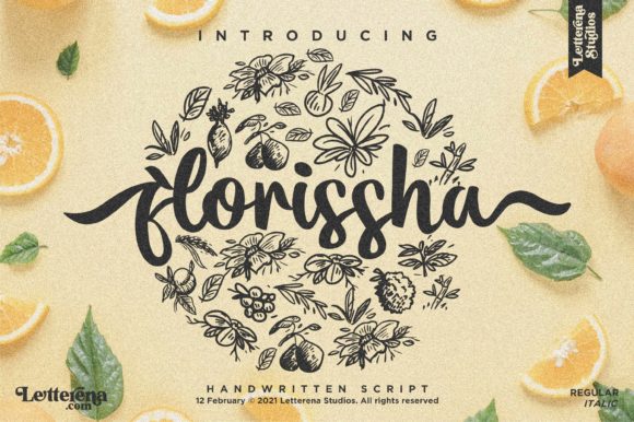Florissha: A Romantic Script Font for Campaign Creativity