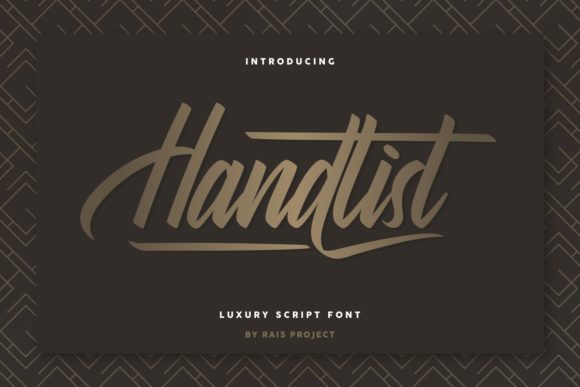 Handlist: A Modern Script Font for Editorial Design