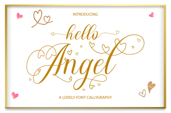 Hello Angel Font for Editorial Design