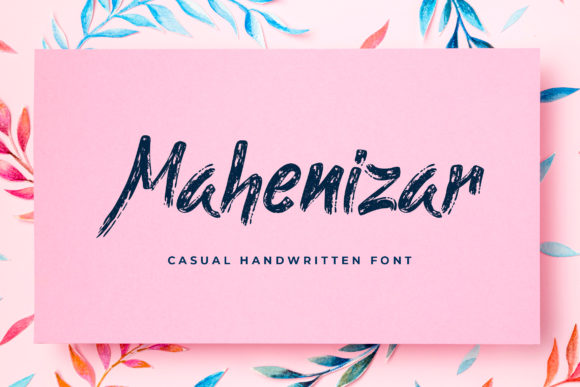 Mahenizar: A Handwritten Font for Modern Editorial Design