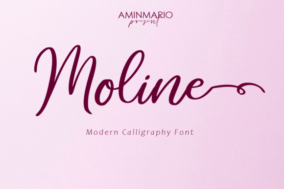 Moline: A Modern Calligraphy Font for Branding Projects
