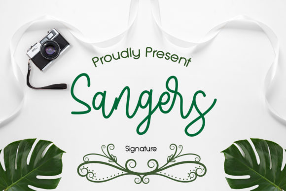 Sangers: A Handwritten Font for Elegant Editorial Design
