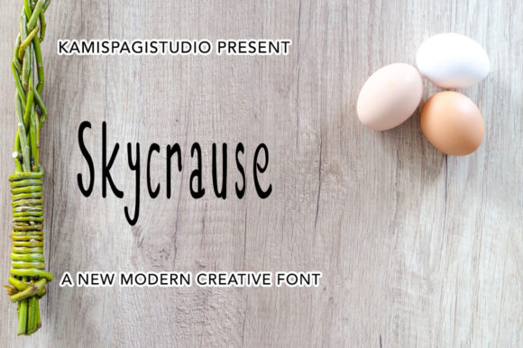 Skycrause Font for Handmade Projects