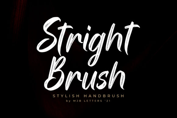 Stright Brush: A Handwritten Font for Web Design