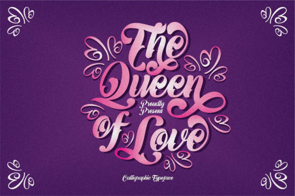 The Queen of Love Font for Digital Marketing
