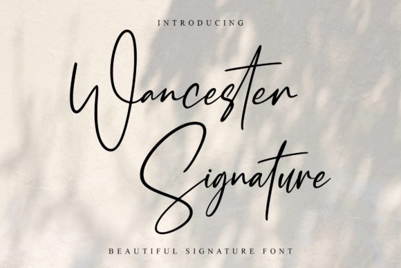 Wancester Signature for Web Design: A Delicate Display Font